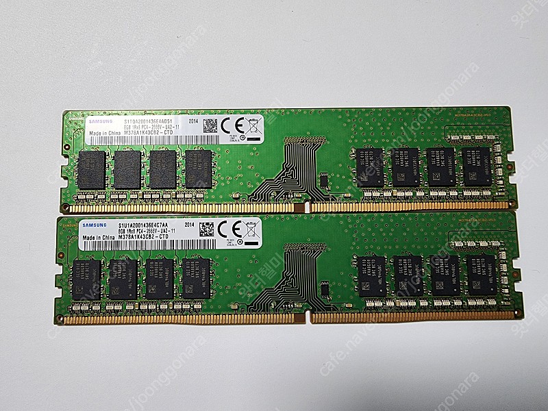 삼성전자 DDR4-2666 (PC4-21300) 8GB x 2개 팝니다
