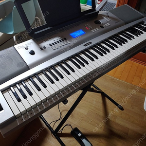 야마하 포터블 키보드 전자 피아노 dgx-230 스탠드 포함