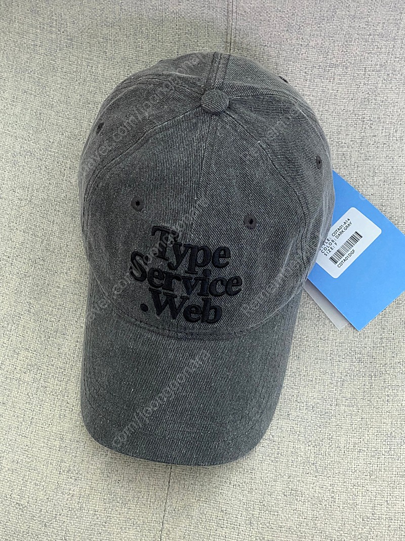 타입서비스 볼캡 야구모자 새제품 Typeservice Web Cap [Dark Gray]