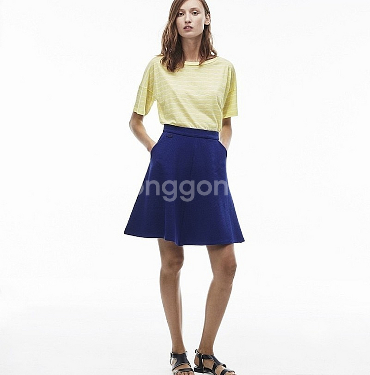 [새상품]라코스테 여성 골지 스커트--0