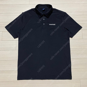 몽벨 남성 반팔 카라 티셔츠 ( 블랙 ) 95 사이즈 택배비포함