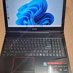 msi 게이밍노트북 i7-8세대 GTX 1070 판매합니다.