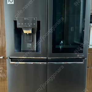 LG 디오스 노크온 얼음정수기 냉장고(J822MT75)