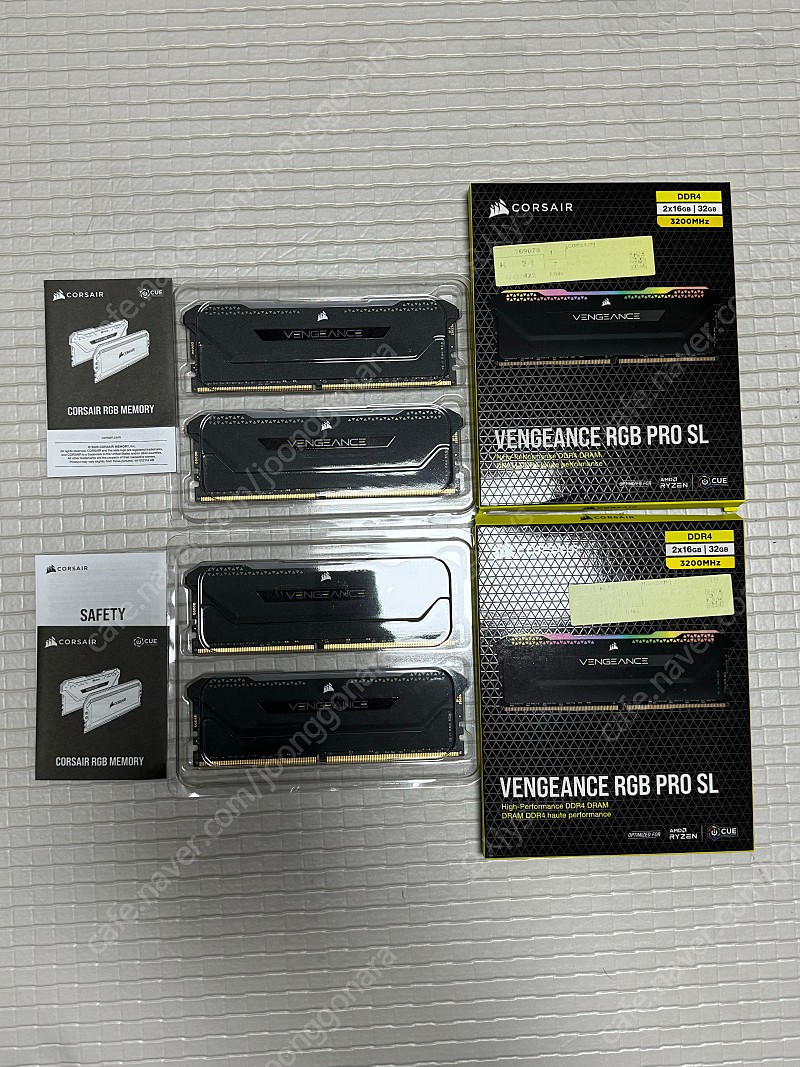CORSAIR DDR4-25600 CL16 VENGEANCE RGB PRO SL BLACK 3200MHz AMD 커세어 벤젼스 RAM 램 판매 (16GB X 2)
