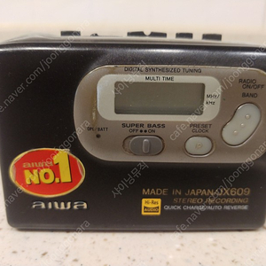 아이와(HS-JX609)-2 워크맨(라디오,카세트 레코더플레이어) 판매합니다.