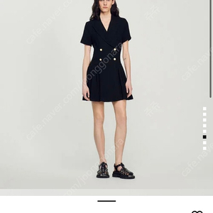 sandro 산드로 플리츠 트위드 드레스 54사이즈(66) 25만원(가격조정 재업)