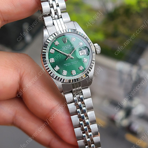 [정품] 롤렉스 데이저스트 여성용 10p 다이아몬드 올리브그린 (Rolex Datejust 10 Points Diamond Olive Green Women's)