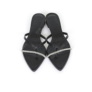구즈 guse 제작*cara flip flops(black 2cm)235