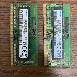 삼성 노트북RAM DDR4 8gb 3200MHz 2개 팝니다