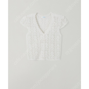 타낫 T/T Crochet half cardigan (white)