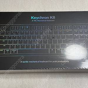 (미사용) 기계식 키보드 키크론 K8 RGB 옵티컬 핫스왑 청축