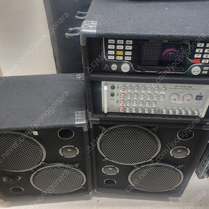 이동식 반주기 노래방기기 음향기기 음향기계 장비 노래방기계 금영 KAM-500 4ch앰프 풀세트(스피커2대)