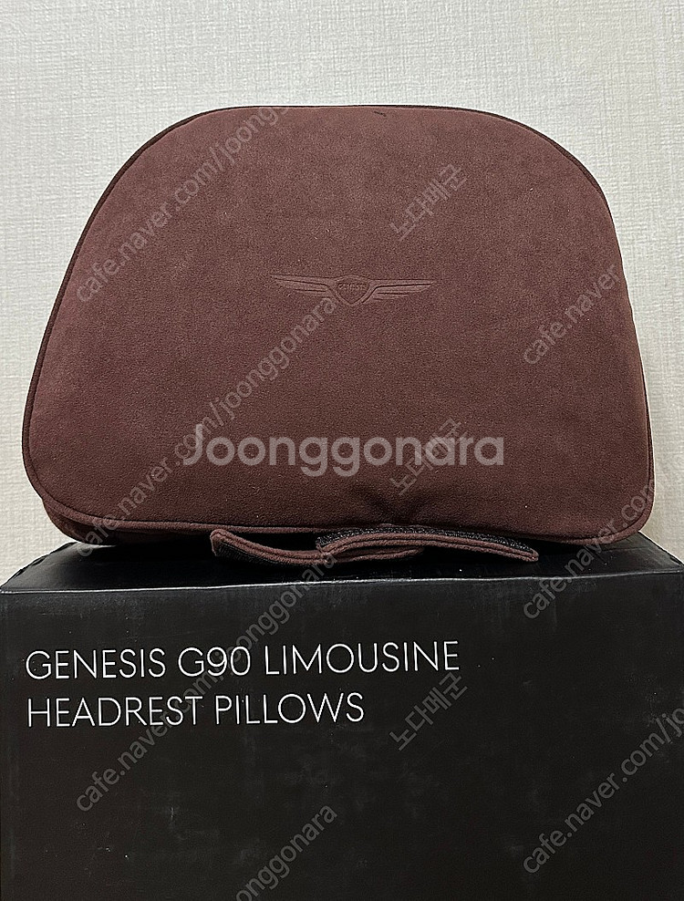 제네시스 G90 헤드레스트 목베개 세트 팔아요.(가격내...--0