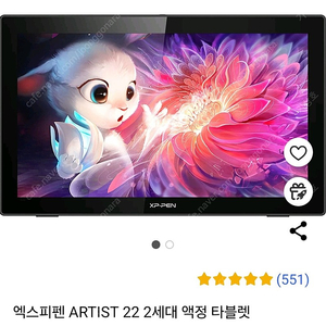 엑스피펜 ARTIST 22 2세대 액정 타블렛 액타