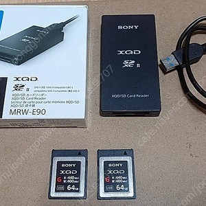 소니 XQD 64GB/리더기 팝니다