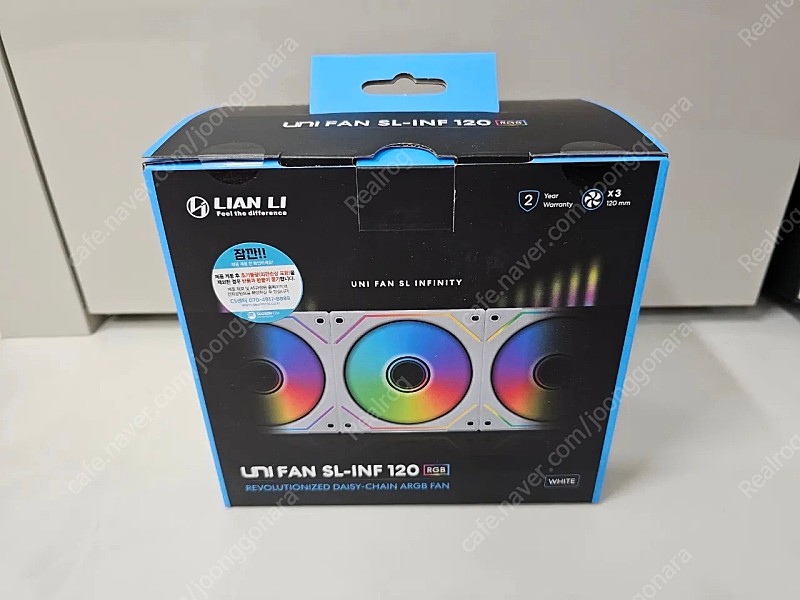 리안리 UNI FAN SL-INF 120 3팩 화이트(미개봉)