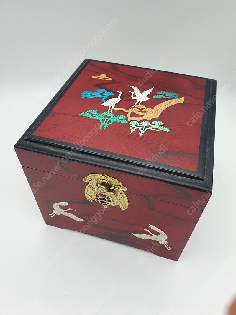 빈티지 한옥 전통 고가구 스타일 수납함 소품 박스