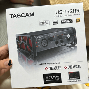 타스캠 TASCAM US-1x2HR 오디오 인터페이스 미개봉