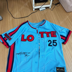 롯데자이언츠 챔피언 원정 프로폐셔널 한동희 마킹 유니폼 XL