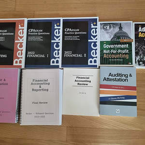 (새책) AICPA FARE BECKER 2022 강의본