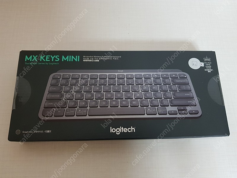 (정품 미개봉) 로지텍 MX keys mini 그래파이트, 키스킨 새상품 2개 (택포)