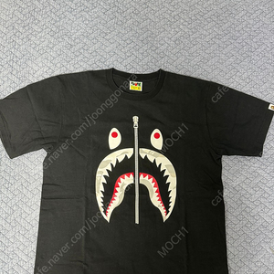 [XL] 베이프 카모 샤크 티셔츠 블랙