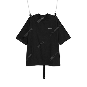 피스마이너스원 코튼 티셔츠 #4 블랙