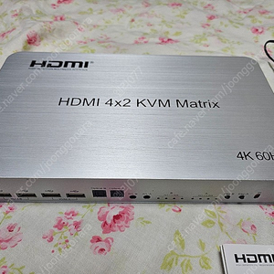 4X2 HDMI-호환 KVM 매트릭스 스위치, 포트 듀얼 모니터 확장