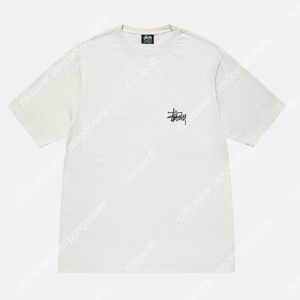 (새제품) 스투시 베이직 피그먼트 다이드 티셔츠 내츄럴 L 사이즈 택배비 포함 8만원