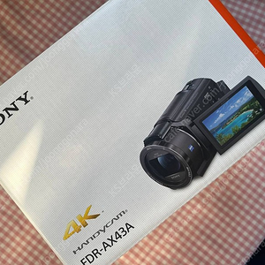 [새제품] 소니 정품 FDR-AX43A 캠코더 핸디캠 비디오카메라