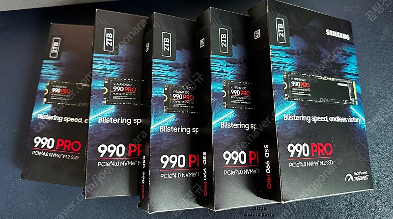 삼성 SSD 990 PRO 2TB (일괄/개별) 5개 판매합니다.