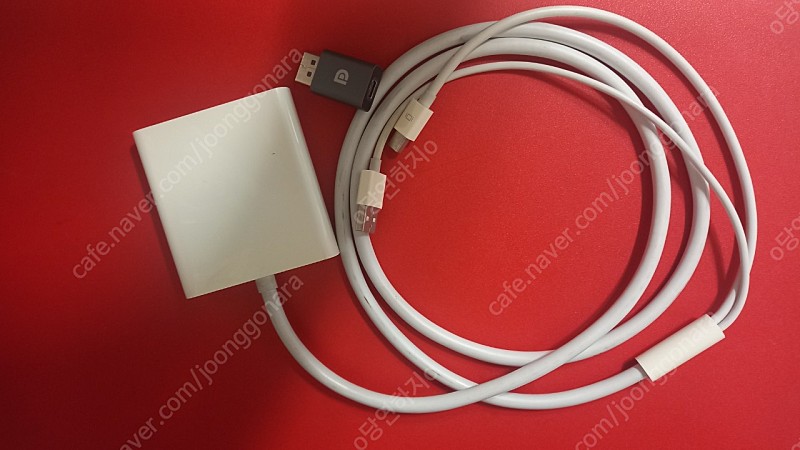 택포) 애플 Mini DisplayPort-Dual-Link DVI 듀얼링크 dvi 어댑터 + 미니DP F to DP M 컨버터 팝니다