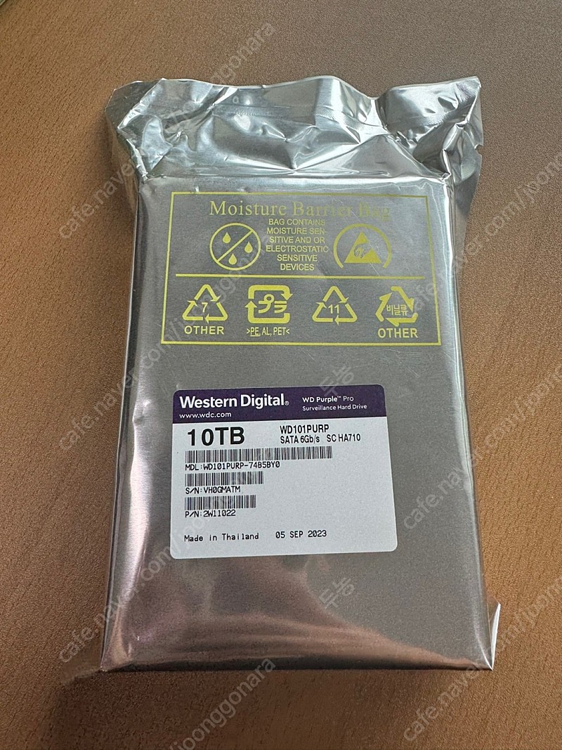 [미개봉] WD PUPLE 10TB HDD 새상품 판매합니다.