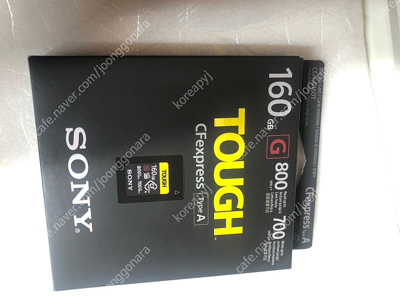 SONY TOUGH 160gb 미개봉 CFexpress A (CEA-G160T) 메모리 카드 소니 터프
