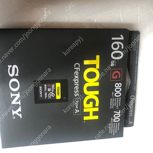 SONY TOUGH 160gb 미개봉 CFexpress A (CEA-G160T) 메모리 카드 소니 터프