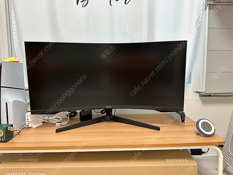 삼성 오디세이 G5 34인치 165Hz 커브드 게이밍 모니터 S급 풀박스 팝니다. LC34G55TWWKXKR