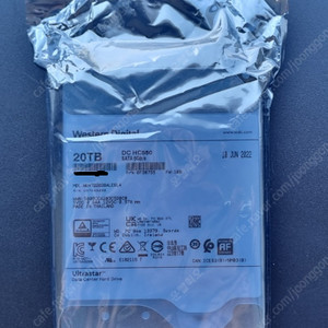 Western Digital 기업용 20TB SATA (5년 AS)