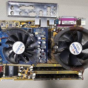 (구형 PC부품) 인텔 펜티엄D 945 CPU 및 메인보드, RAM, 그래픽카드 일괄 (고전게임용)