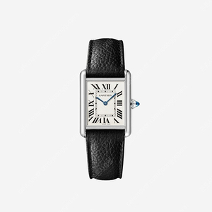 급처 미개봉 가격 제시 배송지 변경Cartier Tank Must Watch Large Quartz Steel Calfskin Black