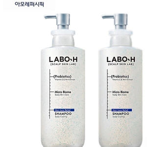 (아모레퍼시픽) 라보에이치 두피 쿨 샴푸 400ml 2개