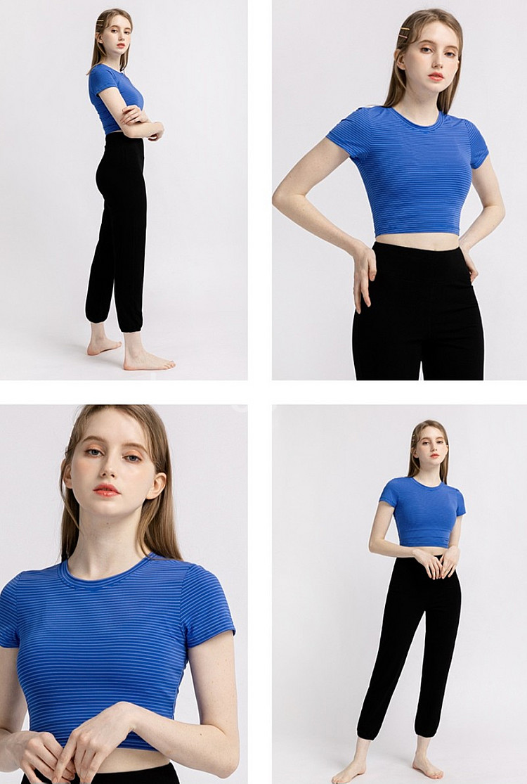 모어아웃 베이비 크롭 반팔 티셔츠 / 헬스,요가복,필라테스복--3