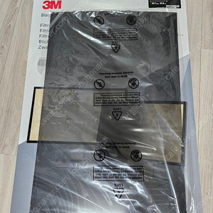 3M 22인치 모니터 사생활보호필름 블랙프라이버시 PF220W1B