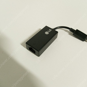 LG 정품 USB-C 기가랜젠더 1000Mbps 블랙 - 새제품
