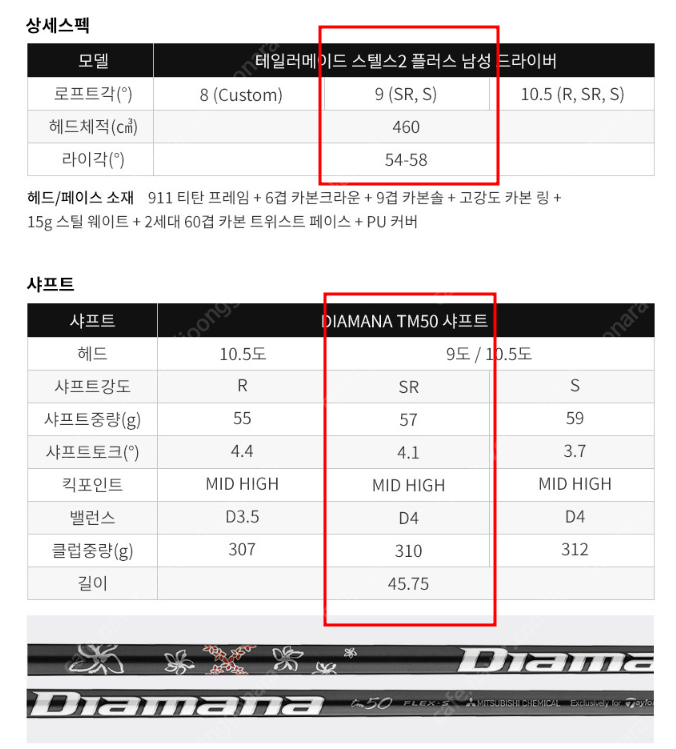 한국정품 테일러메이드 스텔스2 플러스 드라이버 신품 (샤프트는 1년사용)판매