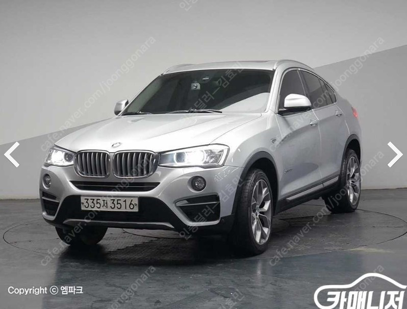 [BMW] X4 (F26) xDrive 20dㅣ중고차ㅣ116,009kmㅣ2015년형ㅣ은색ㅣ인천ㅣ2100만원--2
