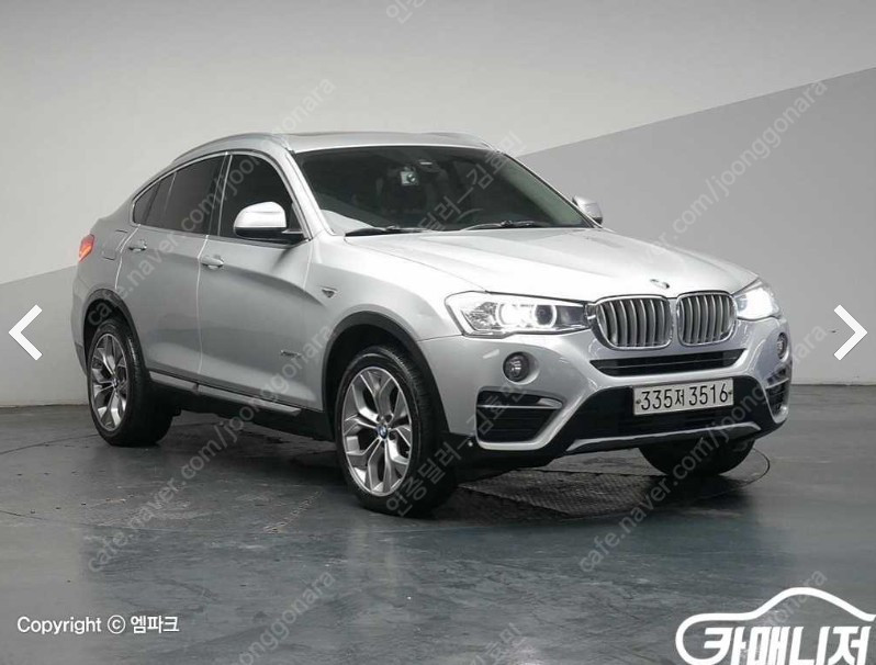 [BMW] X4 (F26) xDrive 20dㅣ중고차ㅣ116,009kmㅣ2015년형ㅣ은색ㅣ인천ㅣ2100만원--5