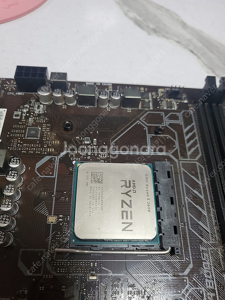 amd 2600 cpu + a320m 메인보드--1