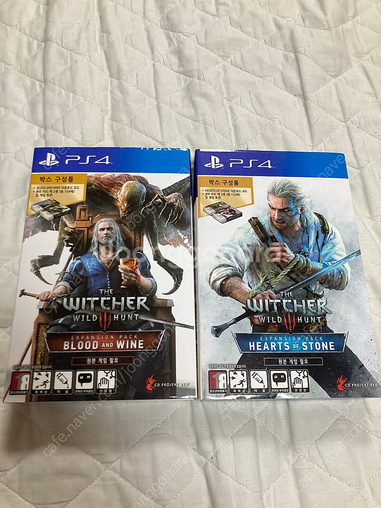 월드 오브 더 위쳐 초회판과 ps4 위쳐 확장팩 팝니다--1