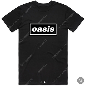 새상품 남녀공용 OASIS 오아시스 Decca Logo 반팔 티셔츠. L사이즈