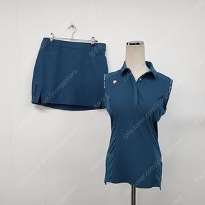 데상트 골프 20 신형 여성 티셔츠 스커트 세트 한벌 90 M 70 L